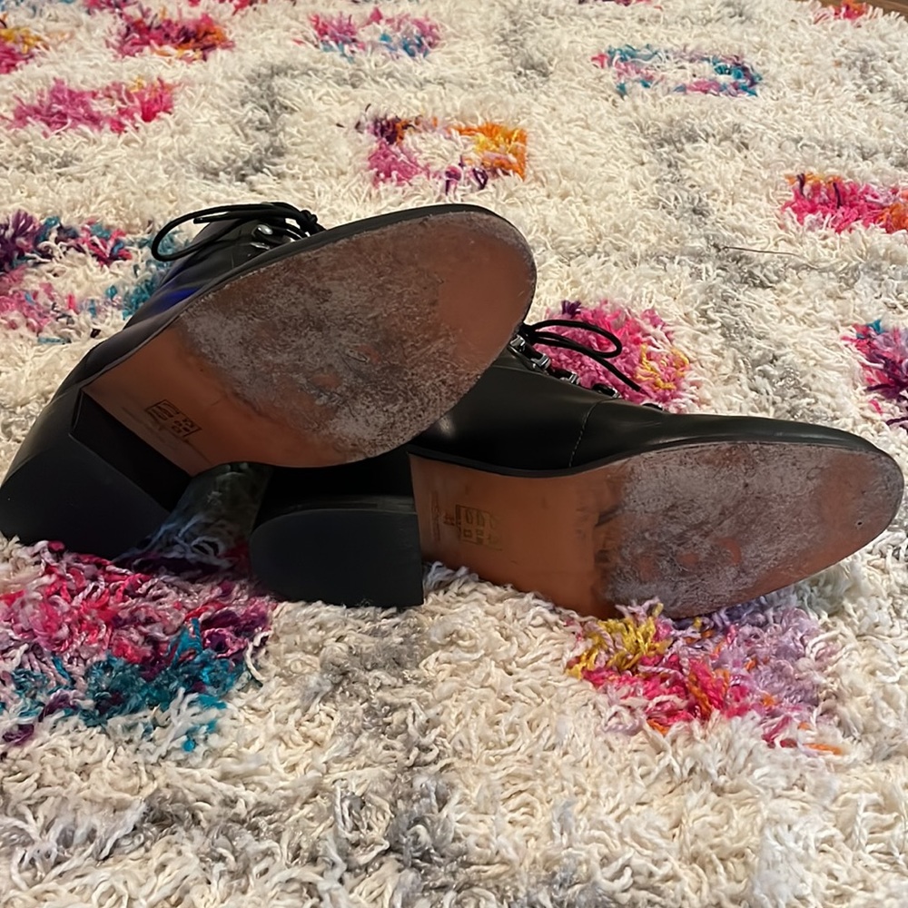 Free People Black Leather Boots - Picture 3 of 4